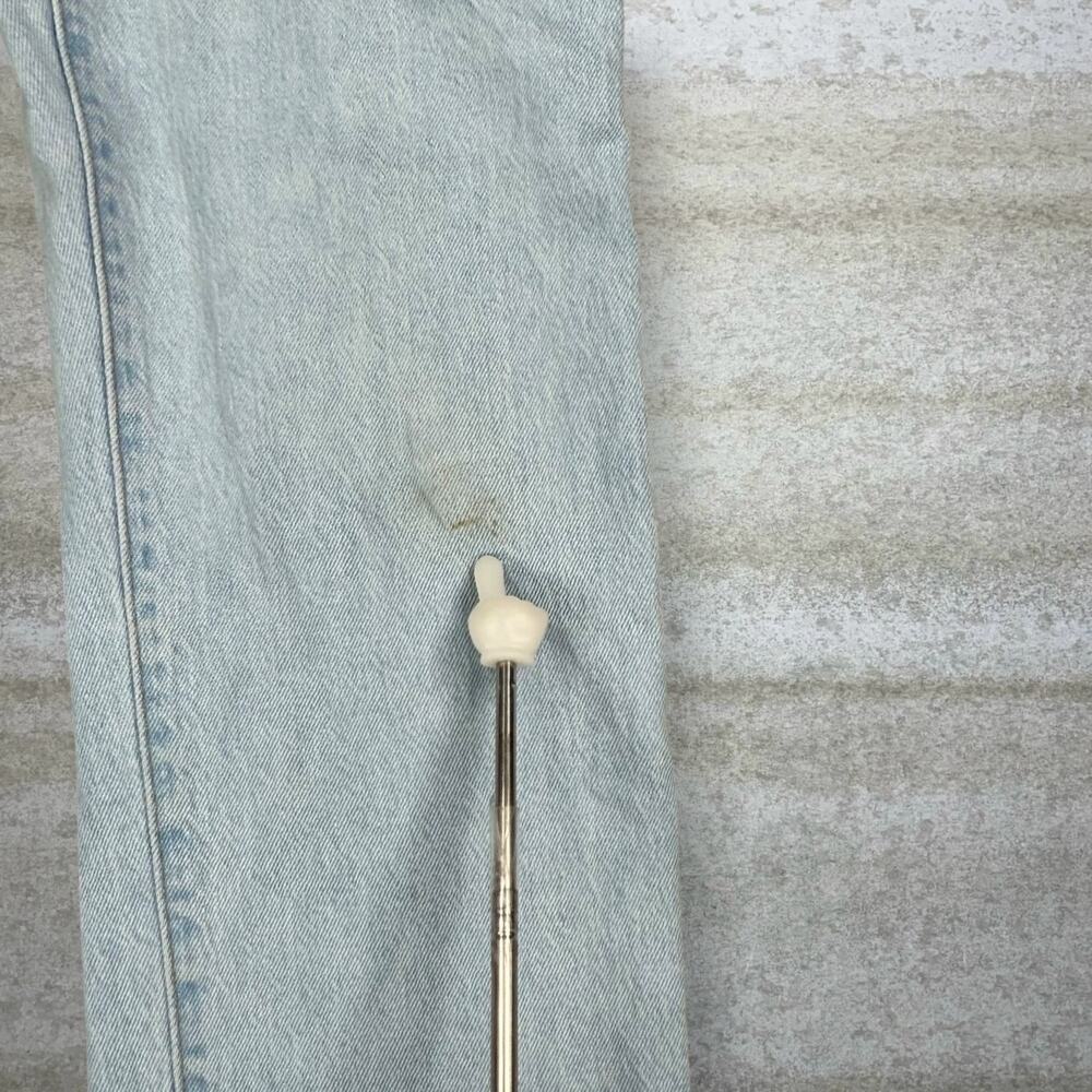 Vintage Y2K Levis Jeans 501 26x28 Regular Straight Leg Fit Light Wash Button Fly - Picture 10 of 10